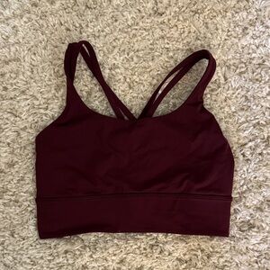 Lululemon Energy Longline Garnet Sports Bra
